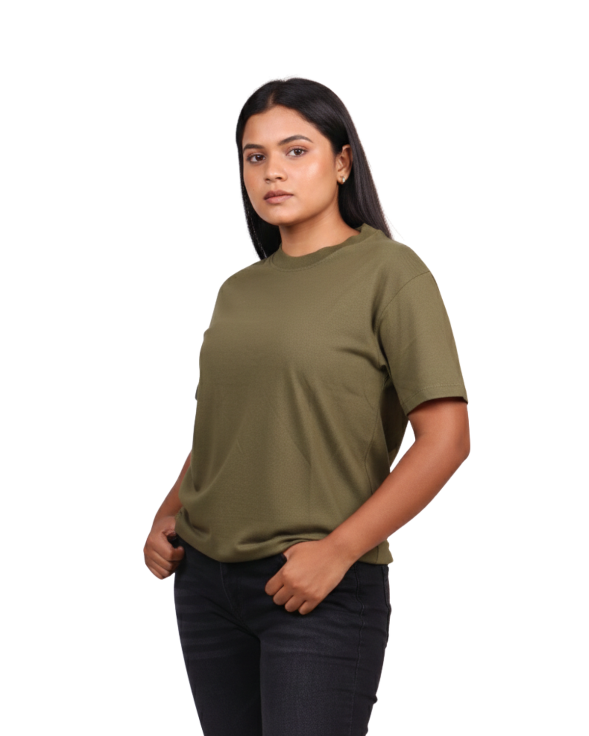 Platinum Unisex Olive Green T-shirt