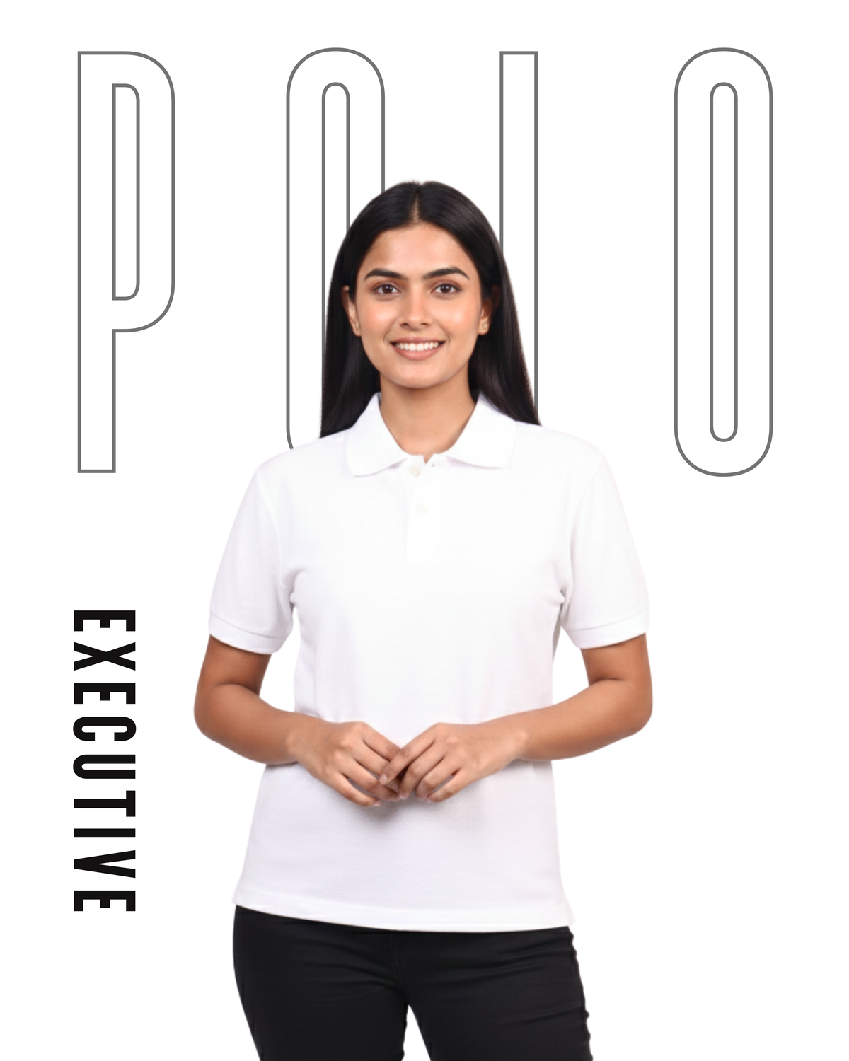 Executive Polo - Unisex Polo White
