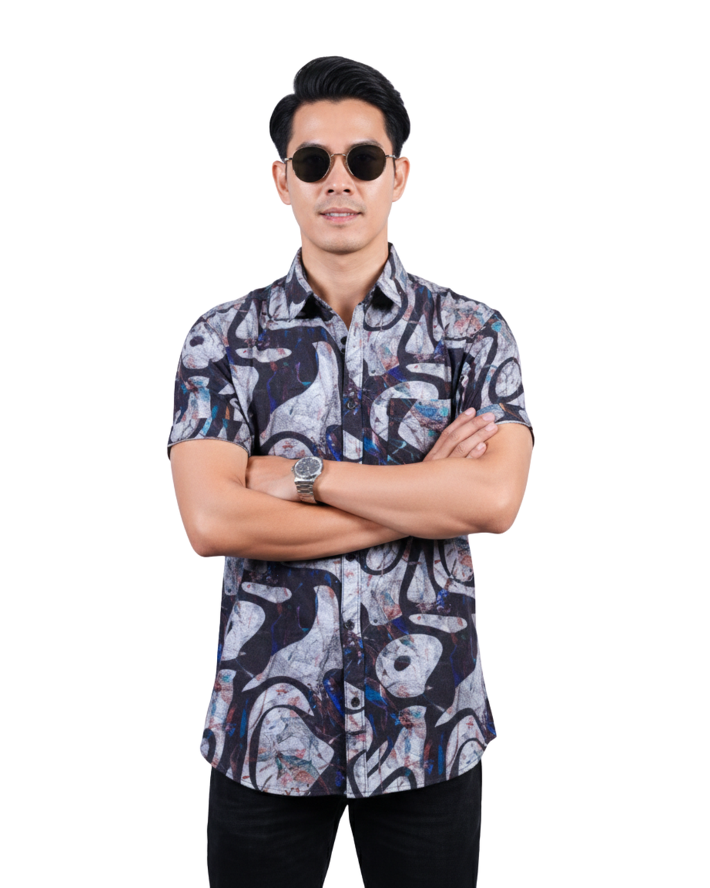 Inkling Viscose Men's Printed Shirt