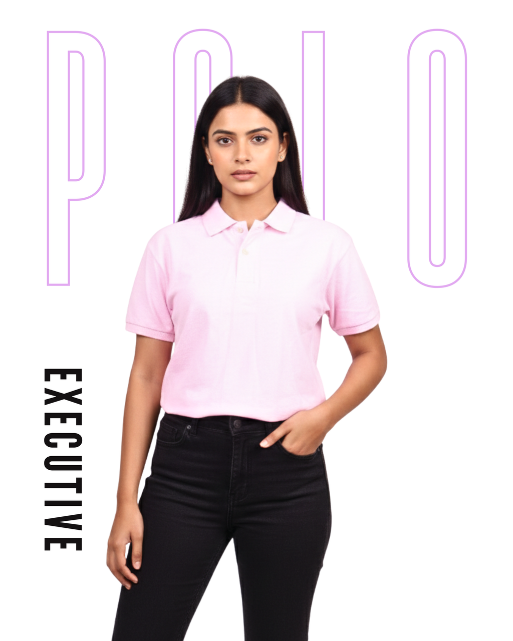 Executive Polo - Unisex Polo Soft Pink