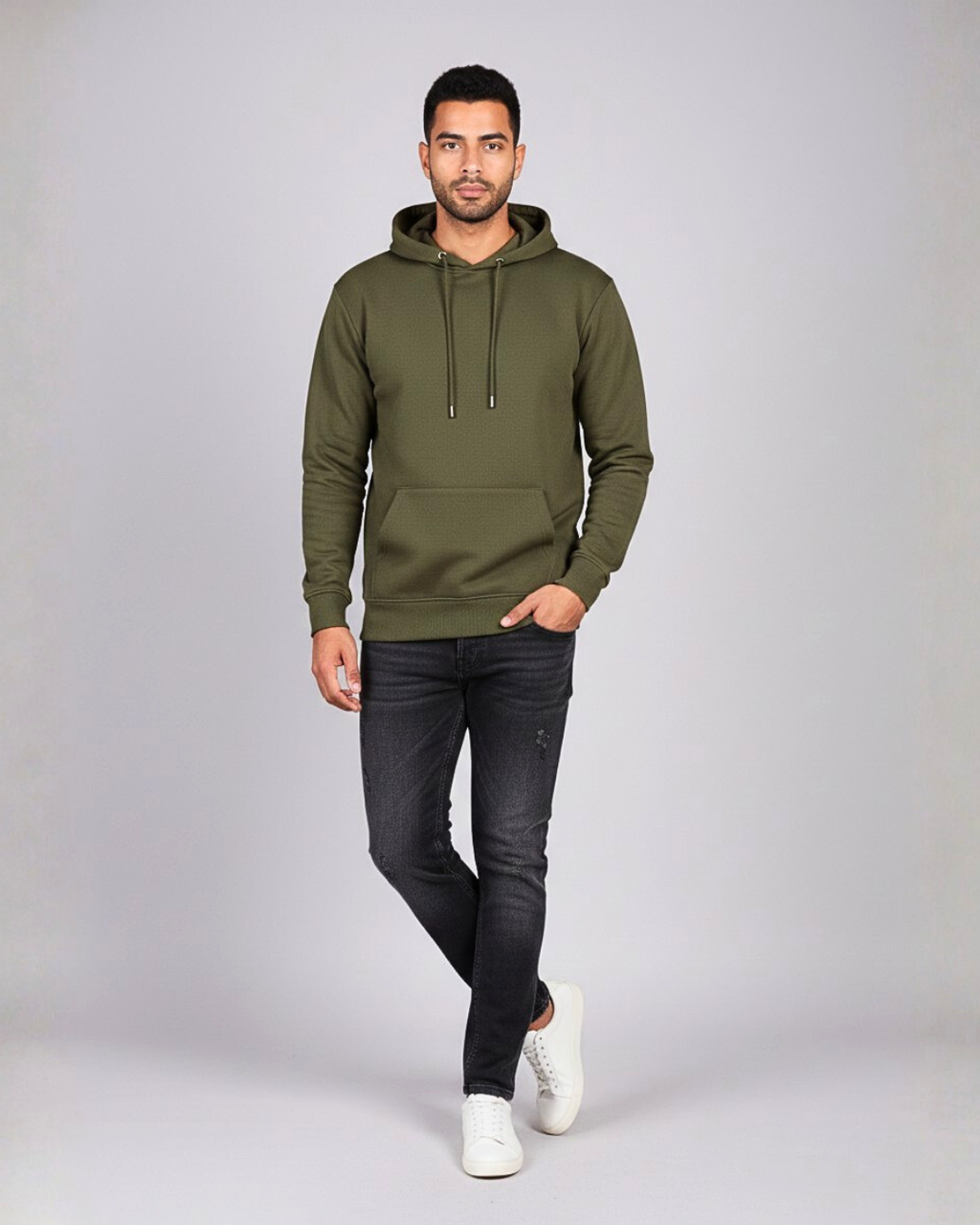 Snowsoft - Unisex Pullover Hoodie Olive Green