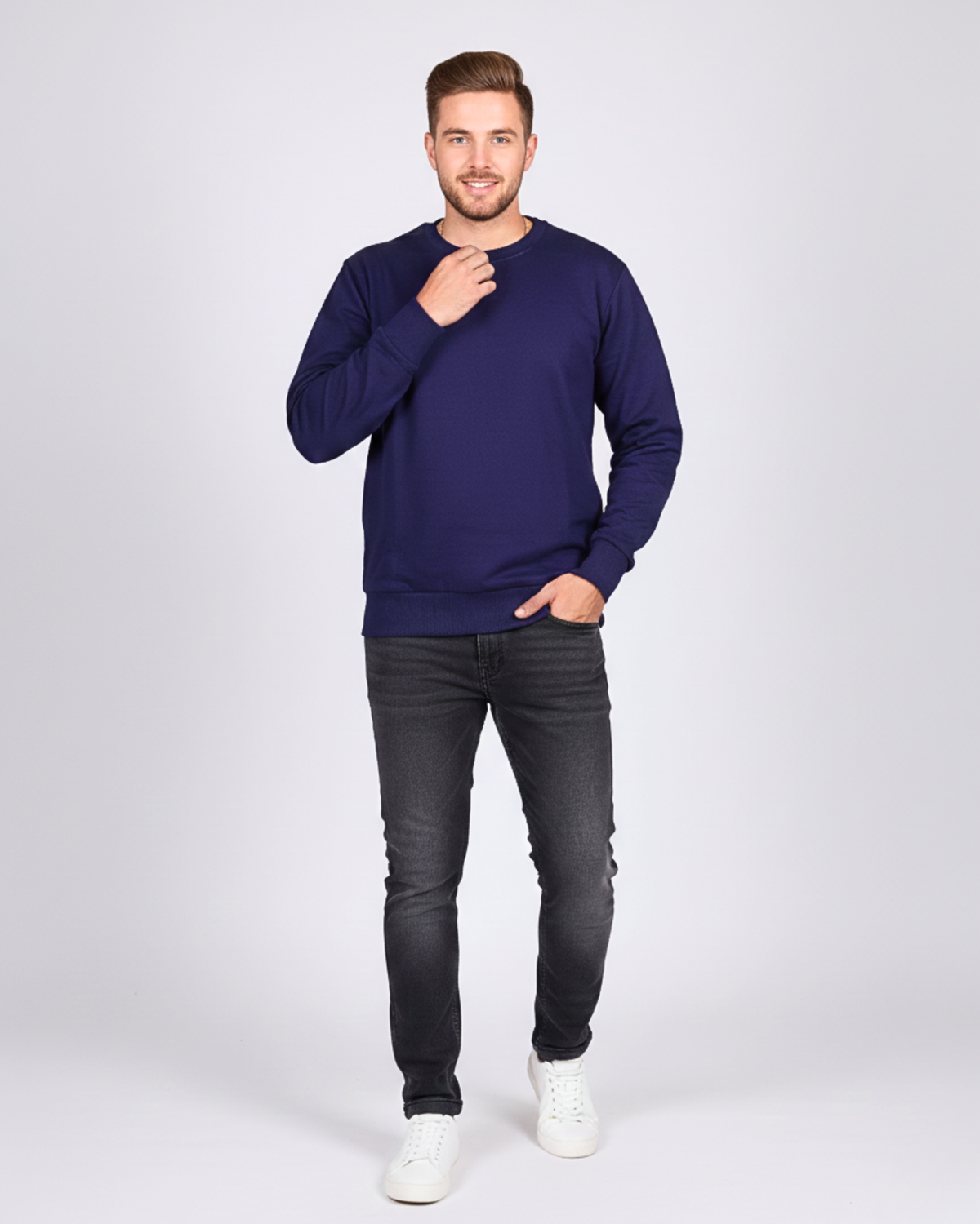 Snowsoft - Unisex Navy Blue Sweatshirt