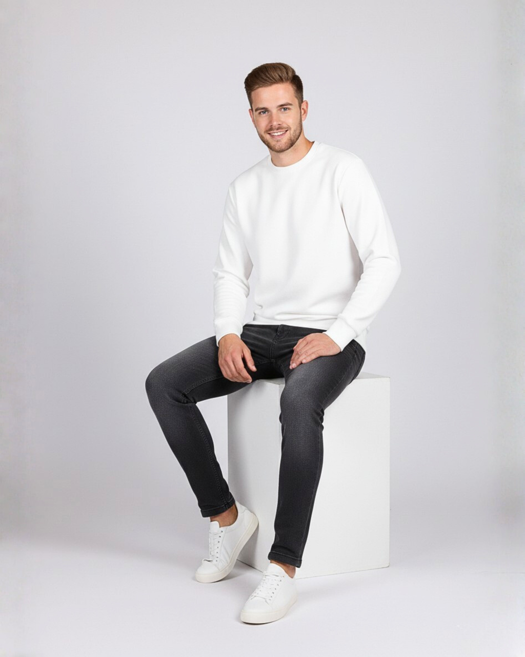 Snowsoft - Unisex White Sweatshirt