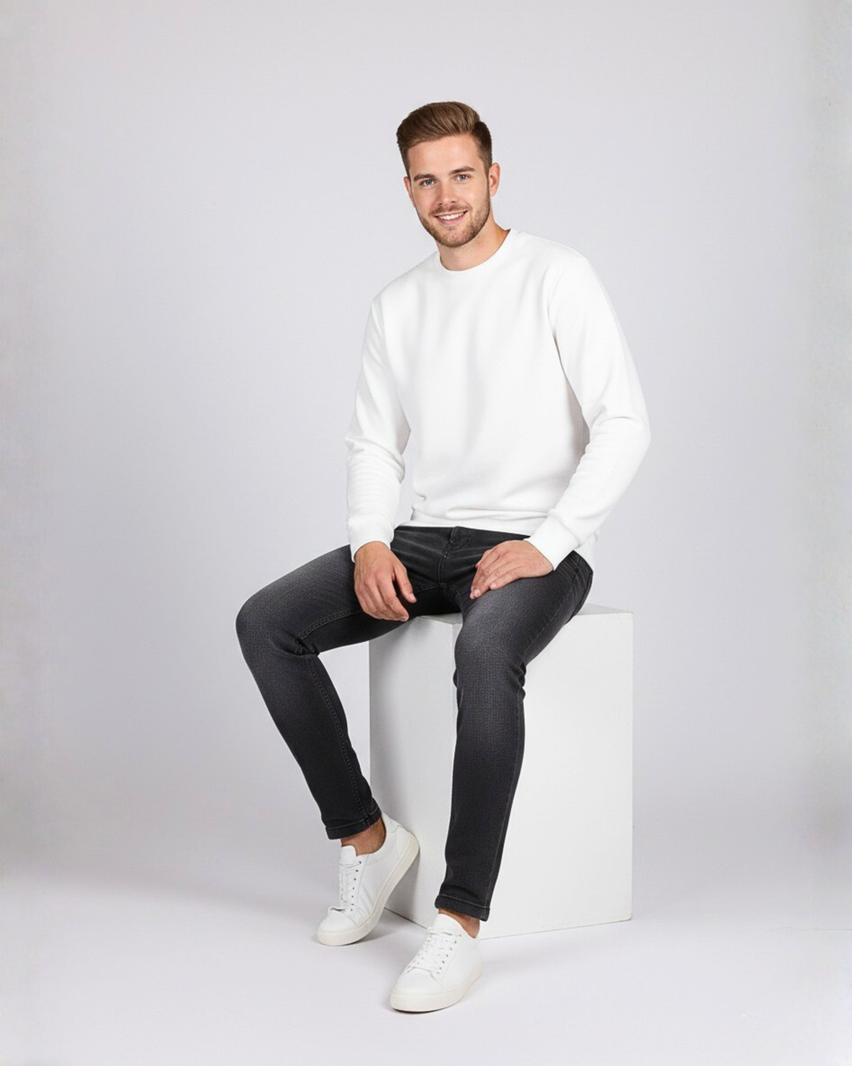 Snowsoft - Unisex White Sweatshirt