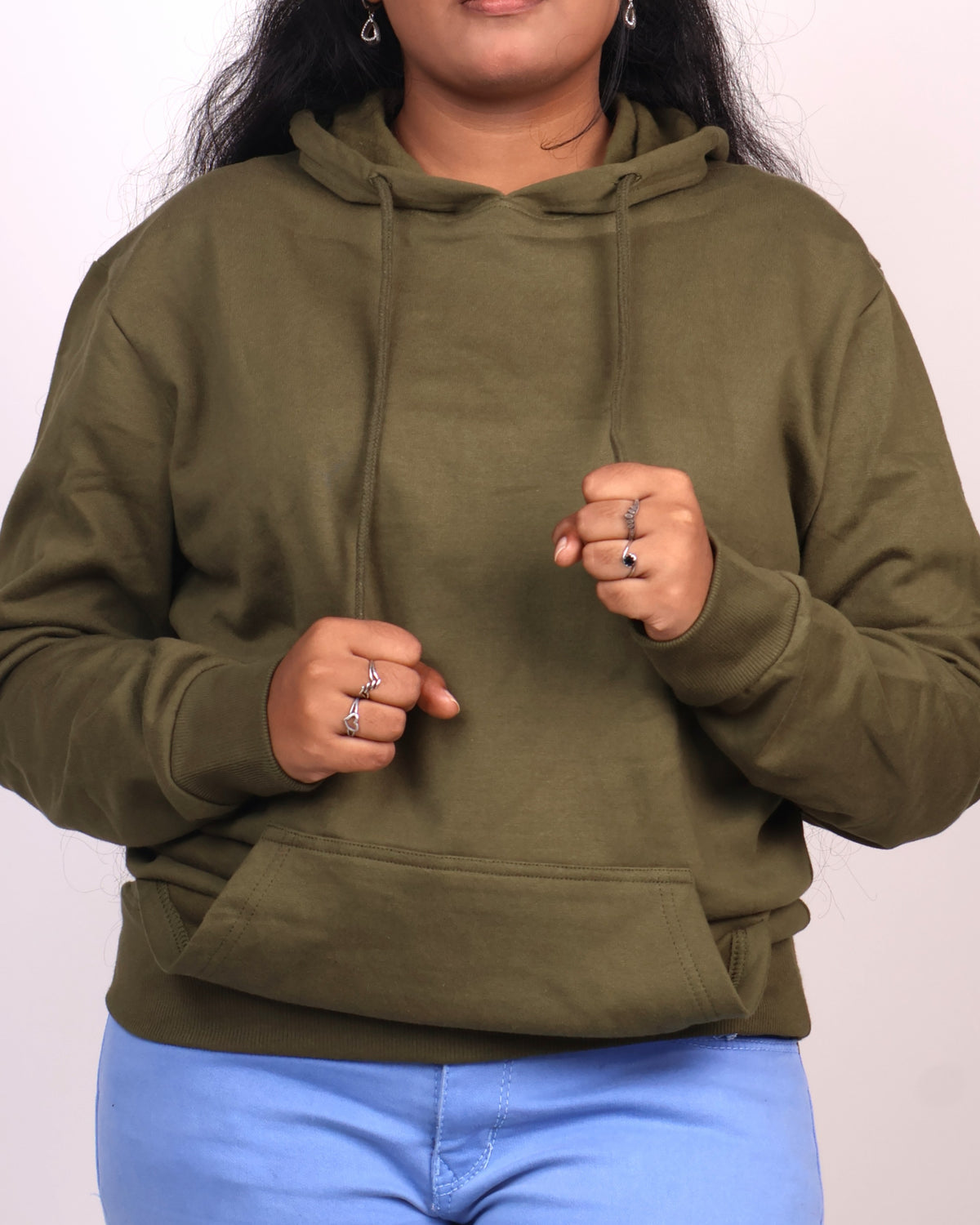Snowsoft - Unisex Pullover Hoodie Olive Green