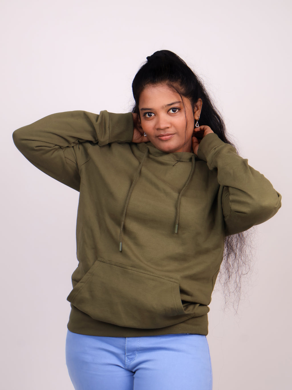 Snowsoft - Unisex Pullover Hoodie Olive Green