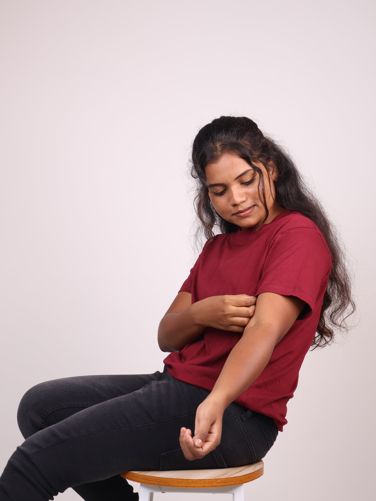Platinum Unisex Maroon Tshirt